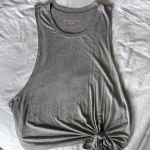 Beyond Yoga Gray Muscle Tee